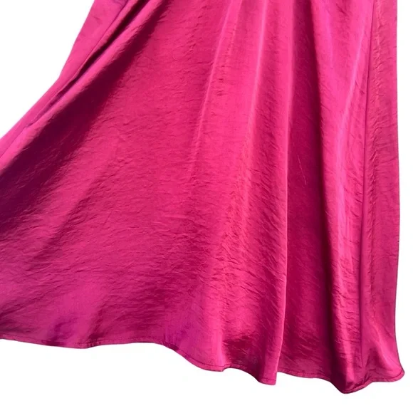 Show Me Your MuMu | Mini Red Cocktail Strappy Satin Dress | M - Picture 10 of 14